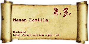 Masan Zomilla névjegykártya
